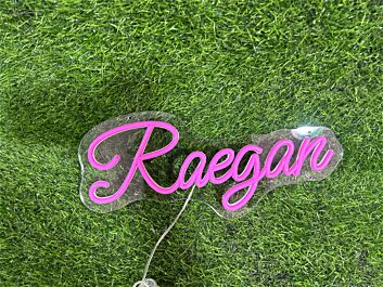 Elevate Your Space: Personalize Custom Raegan LED Neon Sign for Home Decor, Office Ambiance, Storefronts, and Special Celebrations