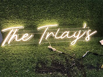 Bring Your Space to Life: Personalize Custom The Triays LED Neon Sign for Home Decor, Bars, and Events.