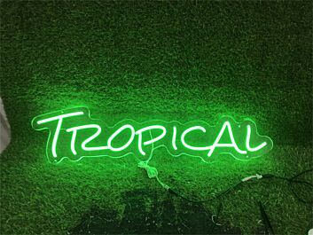 Transform Your Space: Personalize Custom Tropical LED Neon Sign for Vibrant Home Decor, Trendy Offices, Lively Parties, and Romantic Weddings.