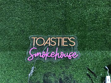 Brighten Up Your Space: From Home Decor to Bars, Make a Statement with Toasties Smokehouse Custom LED Neon Sign.
