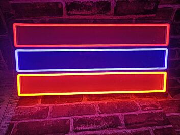 Armenian flag neon sign