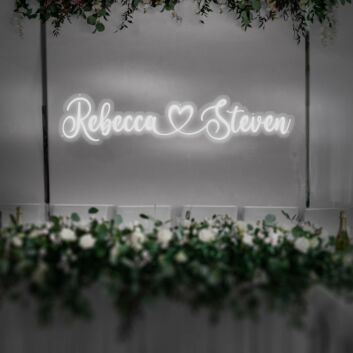 Customized Name Romantic Backsplash Neon Sign