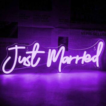 Just Marred Neon Sign
