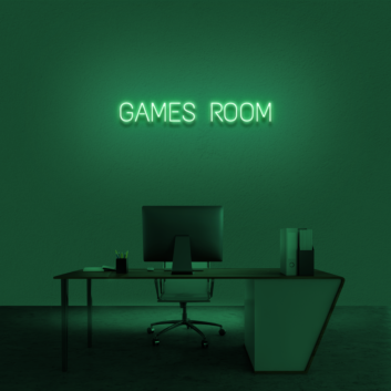 &#39;Games Room&#39; Neon Sign