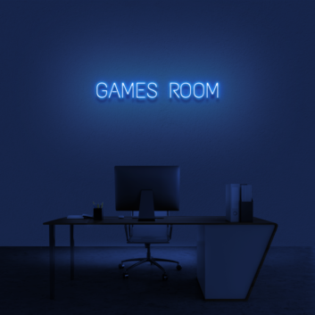 &#39;Games Room&#39; Neon Sign
