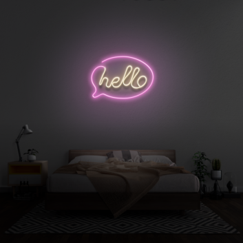 Hello&#39; Neon Sign