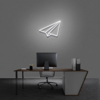Paper Airplane Neon Sign