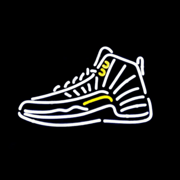 High-Top Baller Sneaker LED Neon Sign