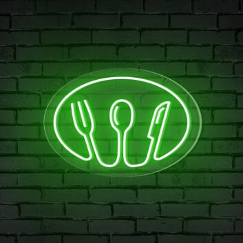 Elevate Your Dining Experience: 4 In 1 Tableware Neon Sign Perfect for Home Decor, Restaurants, and Wedding Celebrations.