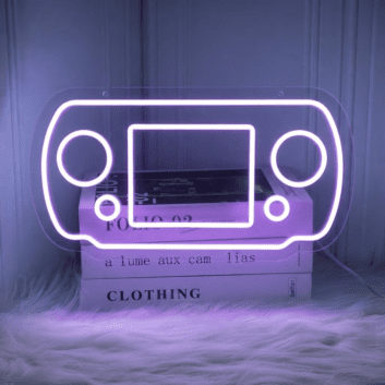 Brighten Up Your Gaming Room, Bar, or Teen's Bedroom with the Handheld Game Console Neon Sign.