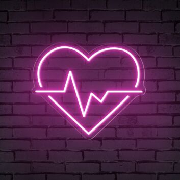 Brighten Up Your Romantic Evenings and Weddings with Heart Wave Neon Sign.