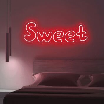 Brighten Up Your Space: Multicolor Sweet Word Magic Led Neon Sign for Home Decor, Bars, and Weddings.