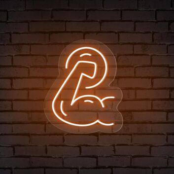 Enhance Your Gym, Bar, or Fitness Event with the Bold Muscle Arm Gym Neon Sign.