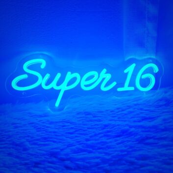 Brighten Up Every Celebration - Super Number Personalized Neon Birthday Sign for Home, Bars, and Special Events