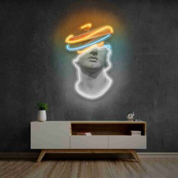 Elevate Your Space: Into Face Led Uv Neon Sign for Chic Home, Office, and Modern Bar Decor Environments.