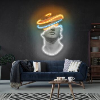 Elevate Your Space: Into Face Led Uv Neon Sign for Chic Home, Office, and Modern Bar Decor Environments.