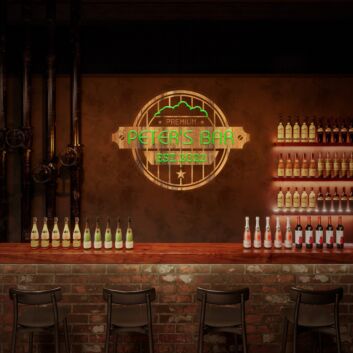 Brighten Your Home Bar, Office, or Wedding Venue with a Neon Bar Sign Custom Neon Bar Sign For Home Bar Neon Bar Sign.