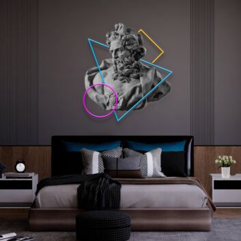 Brighten Up Your Living Space, Office, or Special Events with Neptune Art Led Uv Neon Sign for Home Decor.