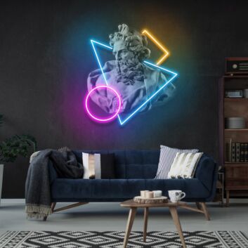 Brighten Up Your Living Space, Office, or Special Events with Neptune Art Led Uv Neon Sign for Home Decor.