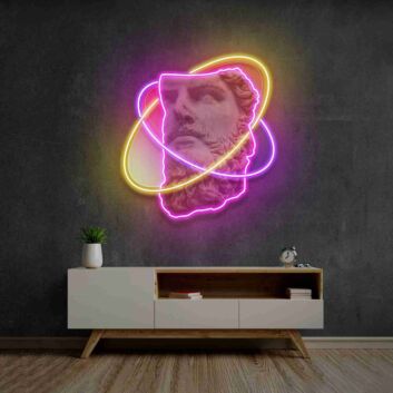 Elevate Your Space: Spotlight Face Led Uv Neon Sign for Vibrant Home Decor, Office Ambiance, and Memorable Parties.