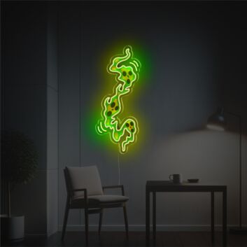 Elevate your Halloween ambiance with the spine-chilling Horrifying Ghost Face LED Neon Acrylic Artwork, ideal for parties, home decor, and haunted attractions.
