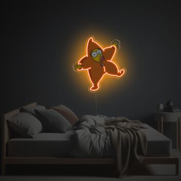 Brighten Up Your Space: Lisa Simpson With Star Suit LED Neon Acrylic Artwork, Perfect for Bars, Gaming Rooms, and Eclectic Home Decor.