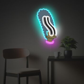 Brighten Up Your Space: Marge Simpson Artistic Version LED Neon Acrylic Artwork Perfect for Home Decor, Bars, and Themed Events.