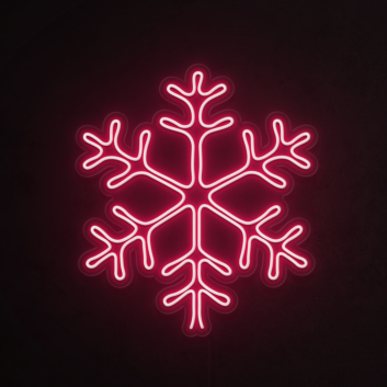 Snowflake Neon Sign