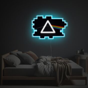 Brighten Up Your Space: Prism LED Neon Acrylic Artwork Perfect for Home Decor, Office Ambiance, and Vibrant Store Displays.