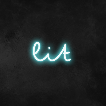 Lit Neon Sign
