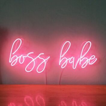 Boss Babe Script LED Neon Sign