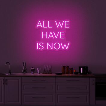 All We Have Is Now Neon Sign