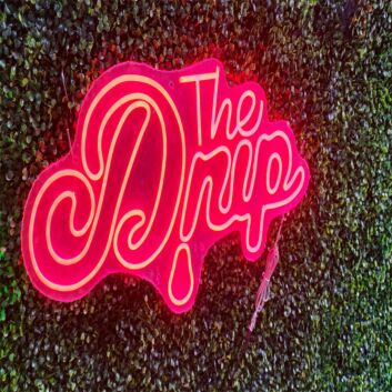 Brighten Up Your Space: The Drip Red LED Neon Sign for Home Decor, Bars, and Romantic Evenings