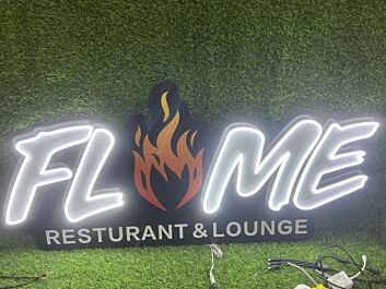 Brighten Your Space: Flame UV Print LED Neon Sign Perfect for Bars, Offices, and Chic Home Decor