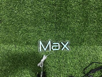Brighten Your Office, Store, and Bar Ambiance with the Max Blue LED Neon Sign.