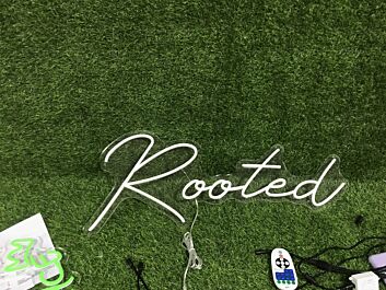 Brighten Up Your Space: Yellow Rooted LED Neon Sign Perfect for Home Decor, Office Ambiance, and Celebratory Events