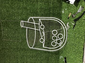 Brighten Up Your Cafe or Kitchen with the Cheerful Bubble Tea Yellow LED Neon Sign.