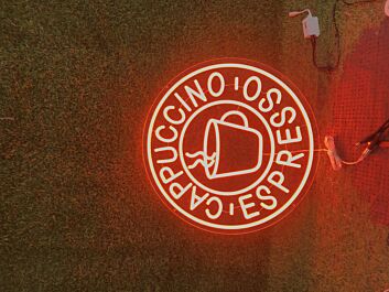 Light Up Your Café or Kitchen Ambiance with the Cappuccino Espresso LED Neon Sign, Perfect for Coffee Lovers&#039; Gatherings and Home Decor.