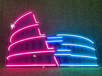 Brighten Up Your Space: Colosseum UV Print LED Neon Sign for Bars, Home Décor, and Memorable Weddings.