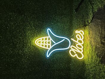 Brighten Your Kitchen, Bar, or Food Truck with the Whimsical Elotes Corn LED Neon Sign