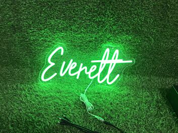 Brighten Your Office, Store, or Bar Ambiance with Everett Green LED Neon Sign