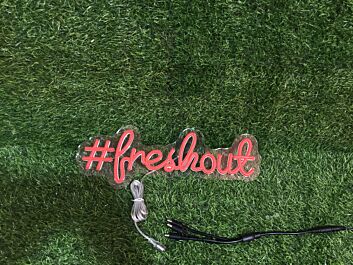 Brighten Your Space: Freshout Red LED Neon Sign Perfect for Bar, Wedding, and Office Ambiance