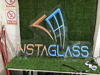 Brighten Up Your Space: Instaglass Custom LED Neon Sign for Bars, Weddings, and Office Decorations.