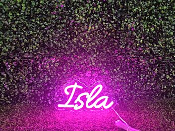 Brighten Your Wedding, Bar, and Home Decor with the Isla Pink LED Neon Sign.