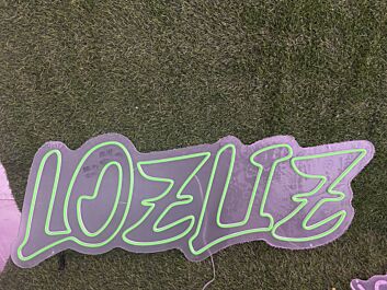 Enhance Your Space: Lozliz Green LED Neon Sign for Bars, Offices, and Trendy Home Decor.