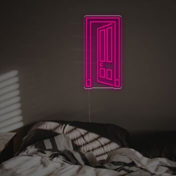 Brighten Your Entrance with the Opening Door LED Neon Sign - Perfect for Homes, Bars, and Welcoming Events