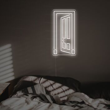 Brighten Your Entrance with the Opening Door LED Neon Sign - Perfect for Homes, Bars, and Welcoming Events