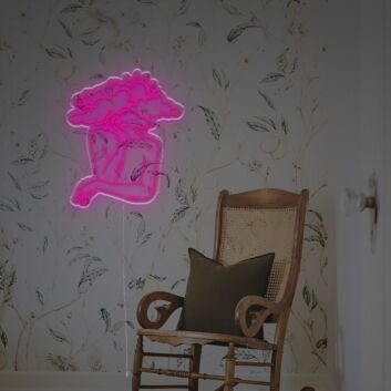 Elevate Home Decor, Office Vibes, and Celebrations: A Thinking Woman&#039;s Head Is Shrouded In Clouds LED Neon Sign