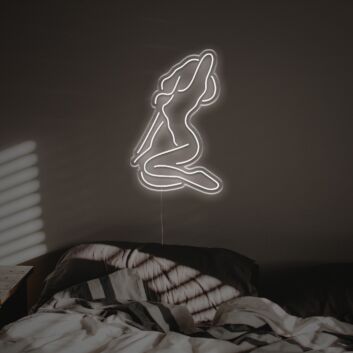 Brighten Up Your Bar, Office, or Wedding Ambiance with the Enchanting Lady LED Neon Sign.