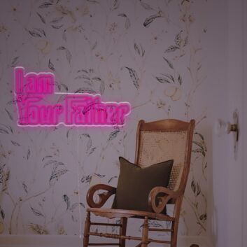 Brighten Up Your Home Theater or Geeky Office Space with the &#039;I Am Your Father LED Neon Sign&#039;.